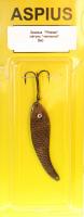 Блесна Aspius Ятаган 3gr латунь черненая тройник Mustad