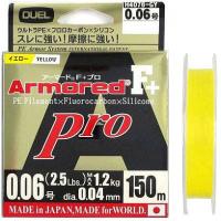 Шнур DUEL Armored F+ Pro 150m Yellow #0.08 3lb/ 1.5kg