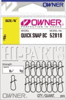 Застёжка силовая Owner Quick Snap BC №1 10.9кг/15шт