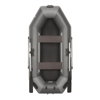 Лодка гребная под мотор Sharks S260 Люкс серо/чёрный (пол-книжка)