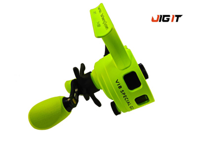 Катушка зимняя Jig It Team Dubna Vib Special G2 Lime , левая рука