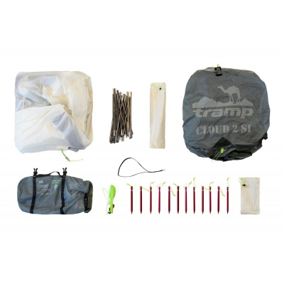 Палатка Сверхлегкая Tramp Cloud 2 Si Green (V2)