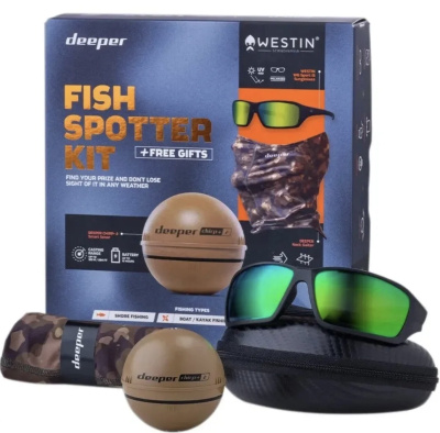 Подарочный набор Deeper Fish Spotter Kit (эхолот Deeper CHIRP+ 2, очки и бафф)