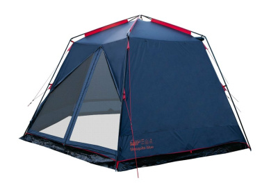 Палатка-Шатер TRAMP LITE Mosquito Blue 4.3х3.7х2.25 м (V2) + Съемный пол из терпаулинга