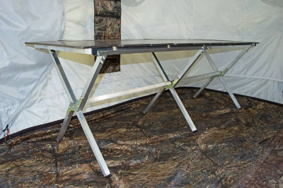 Стол-полок складной для походной бани от производителя ПФ Берег 188x62x67cm (нового образца)