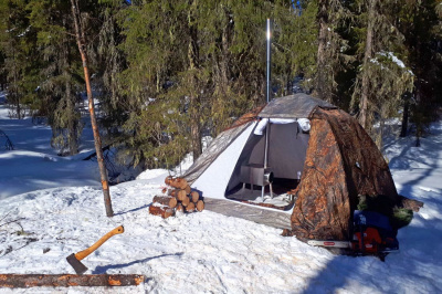 Палатка Берег Спутник-3 ( нового образца ) (200х200/155 см)