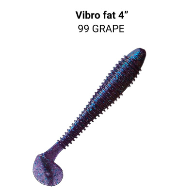 Силиконовая приманка Crazy Fish Vibro Fat 4" 14-100-99-6