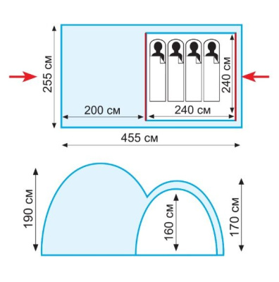 Палатка Кемпинговая Tramp Sphinx 4 (V2)
