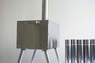 Печь Берег для палатки "Экономка" Малая New (без экранов - труба 65мм)