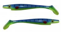 Силиконовая приманка Strike Pro Pig Shad Tournament #YELLOW-BLUE Swede (2 шт.)