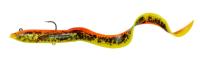 Силиконовая приманка Savage Gear 4D Hard EЕL S G AMB PHP 20cm 38gr