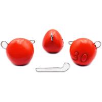 Разборный груз UF Studio Капля-эксцентрик 18gr красный (1шт)