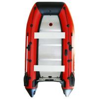 Лодка Polar Bird 385М New Merlin Стеклокомпозит (черно-красный) модель 2025 г + рым/ролик