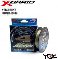 Шнур X-Braid Super Jigman X4 200m PE#2.5 lb35
