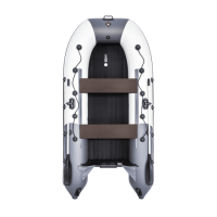 Лодка ПВХ Ривьера 3200 НДНД "Комби" светло-серый/графит