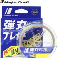 Шнур Major Craft Dangan Braid X4 Multi color 150m PE#1.5 / 0.17mm 25lb