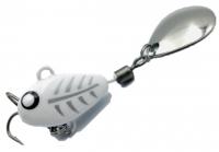 Тейл-спиннер UF Studio Hurricane 14g  White GHOST