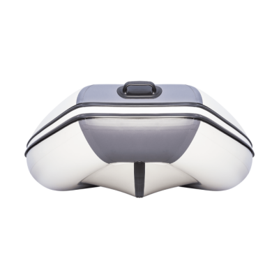 Лодка ПВХ Ривьера Компакт 3400 СК "Комби" светло-серый/графит