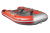 Надувная ПВХ лодка X-River Agent 390 НДНД (оранжево-серый, серая фурнитура)