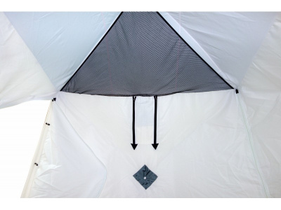 Всесезонная палатка Призма Шелтерс (2-сл) 185*185 (бело-зеленый)