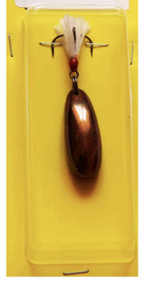 Блесна Aspius Грушка-Ч латунь 13gr (белая)