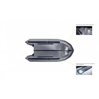 Лодка ПВХ Apache 3700 СК графит