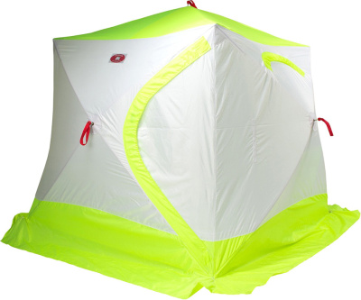 Зимняя палатка Медведь Куб 3 Люкс (2.1*2.1/1.9m) утеплённая (3-сл)