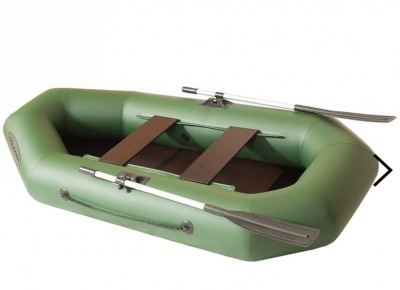 Лодка гребная Лоцман С-240 ЖС (зелёный)