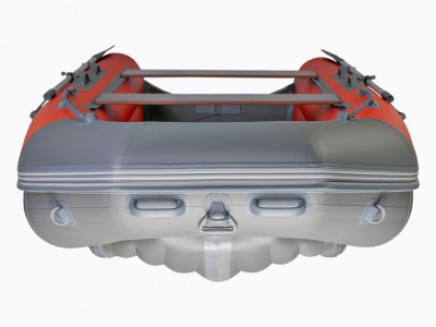 Надувная ПВХ лодка X-River Mark 370 НДНД (красный , дно серое ,серая фурнитура)