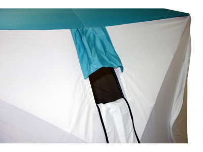 Всесезонная палатка Призма Шелтерс Премиум (1-сл) 215*215 (бело-зелёный)