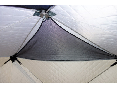 Зимняя палатка Призма Премиум Термолайт 215*215 Композит (3-сл) (бело-оранжевый)