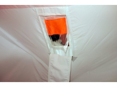 Всесезонная палатка Призма Шелтерс Премиум (2-сл) 215*215 (бело-зелёный)