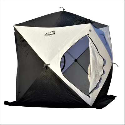 Палатка рыболовная Bison Legend 2 трехслойная (Куб 200см*200см*210см), бело/серая