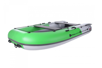 Лодка Grouper GR 335W (кокпит 80 см) НДНД (серо - салатовый ) модель 2025 г