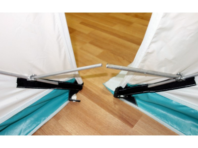 Всесезонная палатка Призма Шелтерс (2-сл) 185*185 (бело-оранжевый)