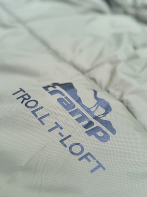Спальный мешок кокон Tramp Troll T-Loft Regular Olive (правый) 220*95*85 см (-25°C)