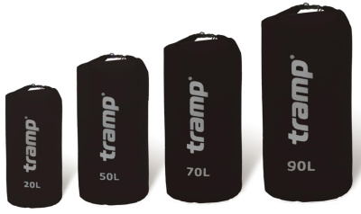 Гермомешок Tramp Nylon 50 л черный (TRA-103-black)
