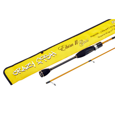 Спиннинг Crazy Fish Ebisu II Gold 602SUL Nano Jig 1.83m 0.5-3gr