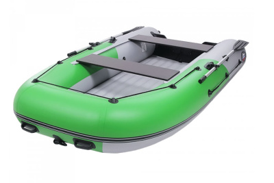 Лодка Grouper GR 335W (кокпит 80 см) НДНД (серо - салатовый ) модель 2025 г