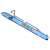 Тубус жесткий COTUBUS ROD&ROLL SMALL раздвижной, на колесах ( Blue ) Тубус жесткий COTUBUS ROD&ROLL SMALL раздвижной, на колесах ( Blue )