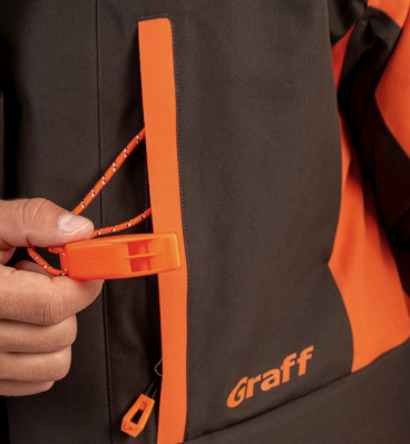 Костюм рыболовный Graff (поплавок -15°С) (215ОВ-11 черно-оранжевый) размер XXL (176-182)