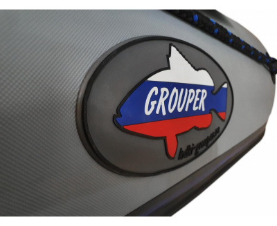 Лодка Grouper GR 335 НДНД (серо-синий) модель 2026г