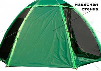 Летняя палатка-шатёр Лотос 5 Опен Эйр (360х320/205 см)