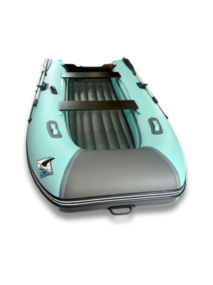 Лодка ПВХ ORCA 340НД (бирюзово - серый)