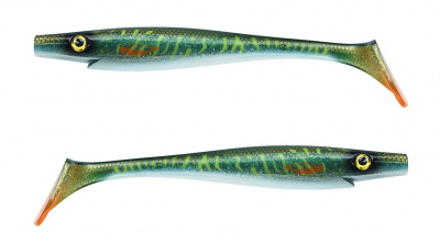 Силиконовая приманка Strike Pro Pig Shad Tournament #MN3 Green Motorola Pike UV (2 шт.)