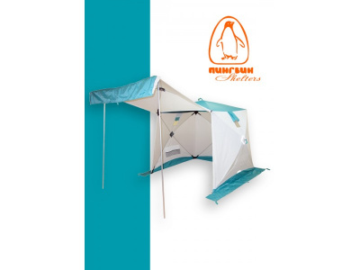 Всесезонная палатка Призма Шелтерс 185*185 (1-сл) (бело-синий)