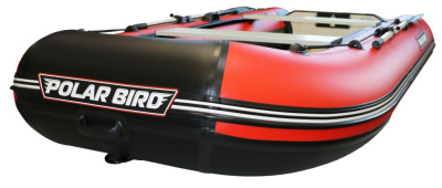 Лодка Polar Bird 340М (Лайт) Стеклокомпозит (Чёрно-красный)