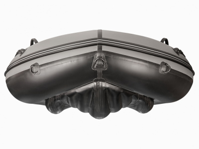 Надувная ПВХ лодка X-River Grace Wind 380 НДНД (пиксель - серый , серая фурнитура)