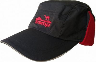 Зимняя Кепка Tramp теплая (черный/красный) L/XL