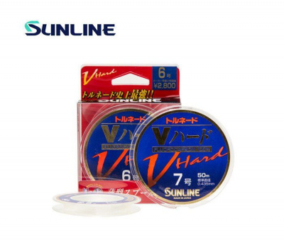 Флюорокарбон Sunline FC Tornado V Hard HG 50м PE#3.5/14lb/7.0kg/0.310mm